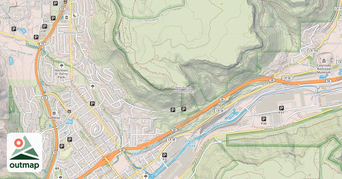 Map of Beer Barrel Buttress