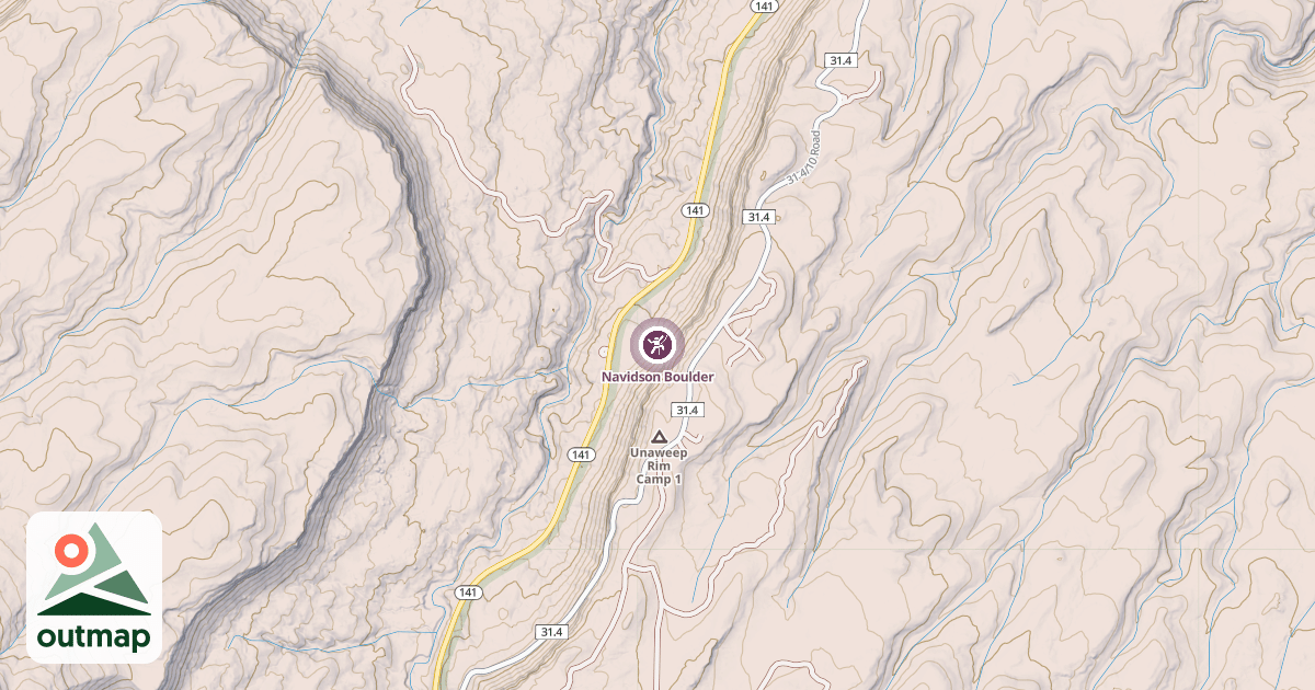 Map of Navidson Boulder
