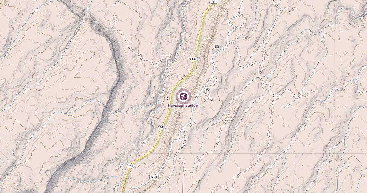Map preview of Navidson Boulder