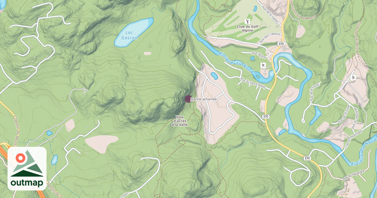 Map of Jeanne acharnée