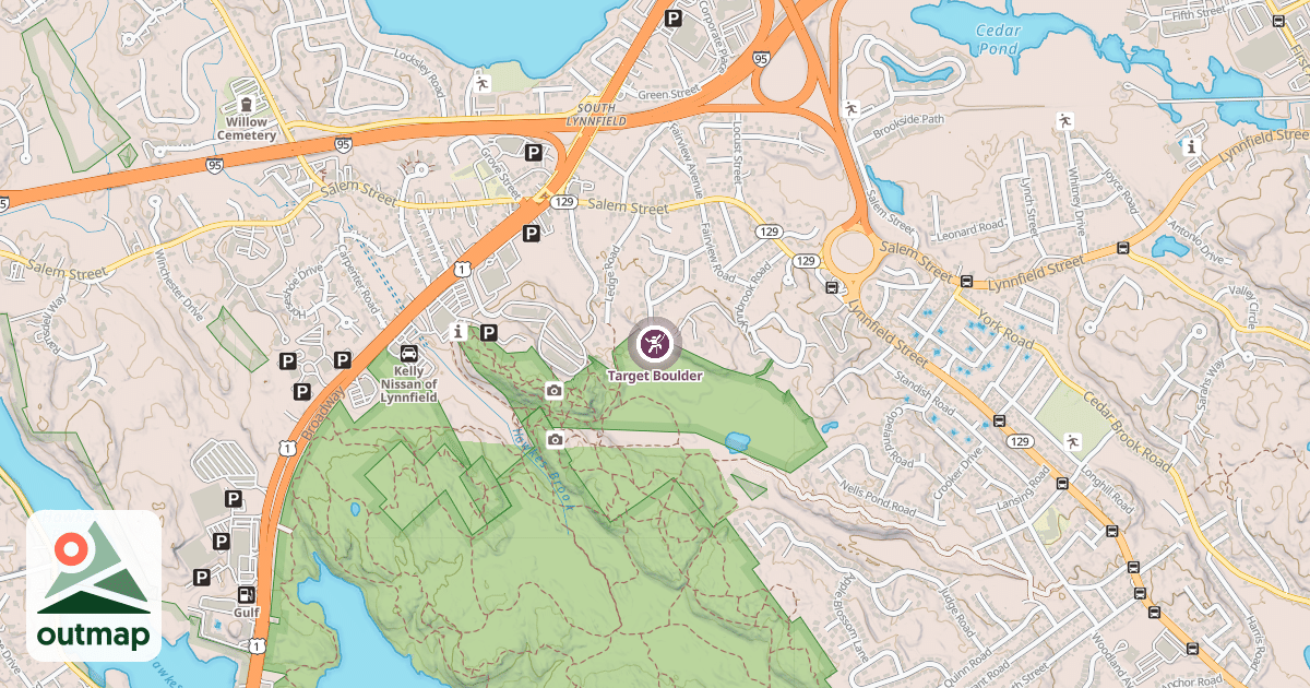 Map of Target Boulder