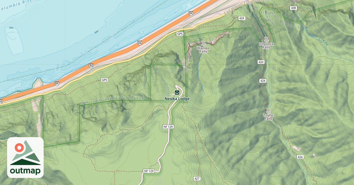 Map of Nesika Lodge
