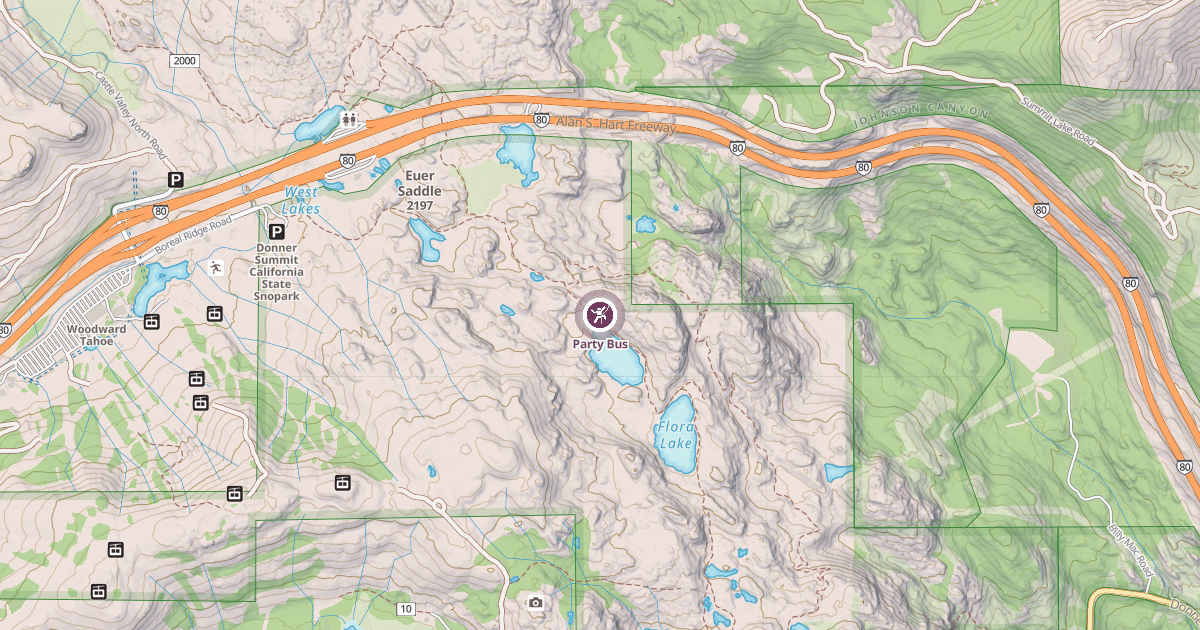 Map preview of Party Bus