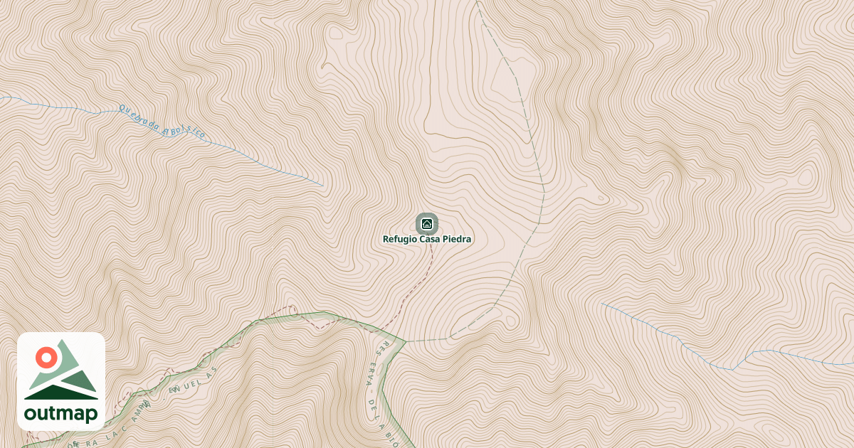 Map of Refugio Casa Piedra