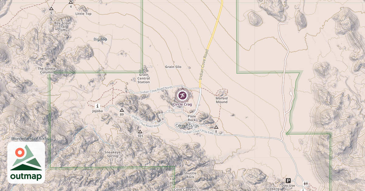Map of Circle Crag