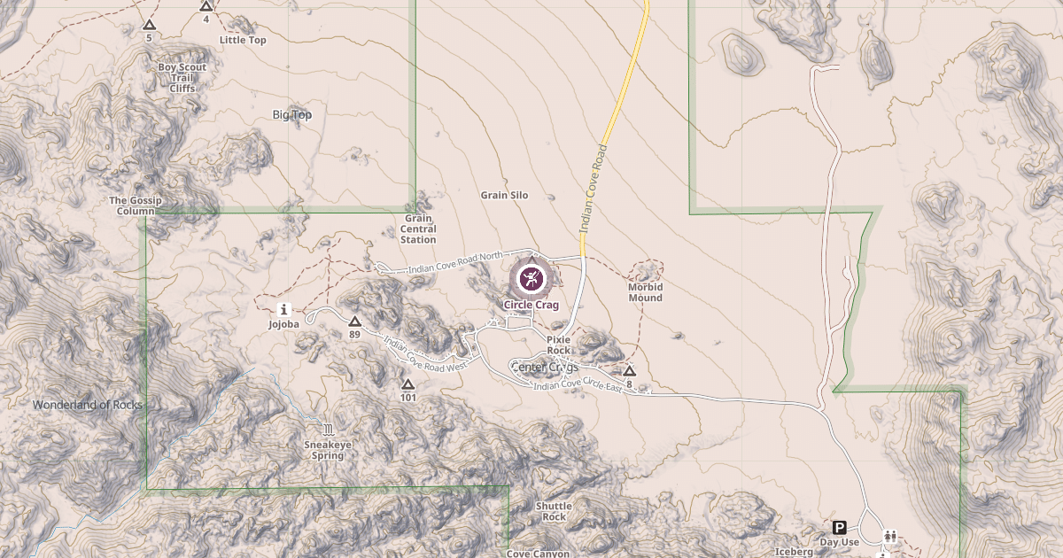 Map preview of Circle Crag