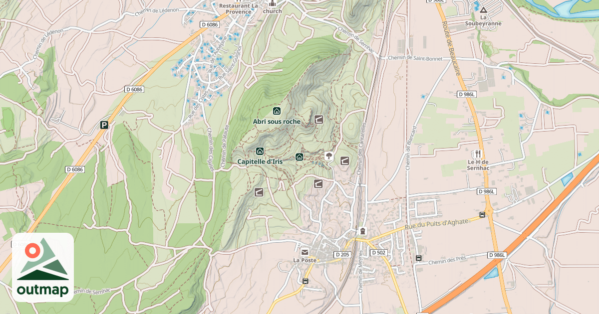 Map of Capitelle "La communale"