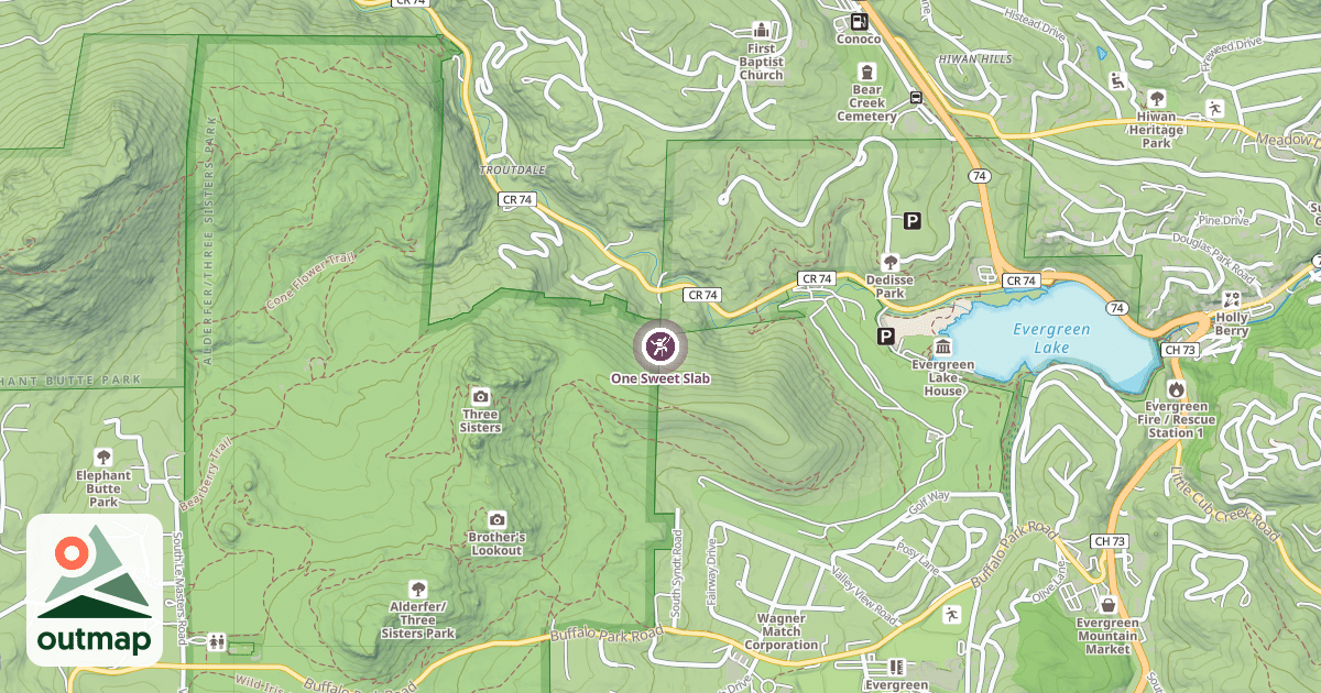 Map of One Sweet Slab