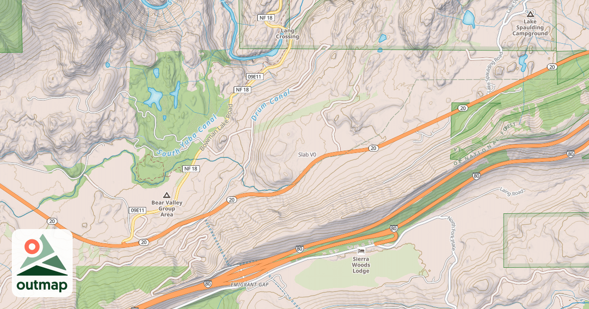 Map of Slab