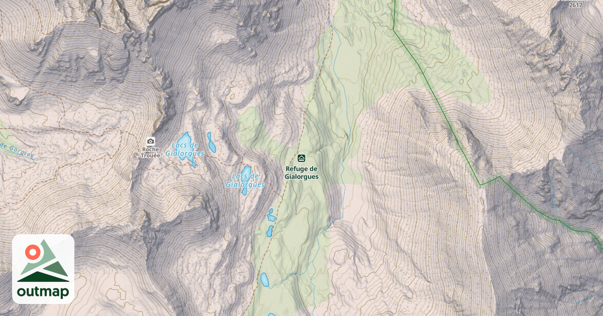 Map of Refuge de Gialorgues