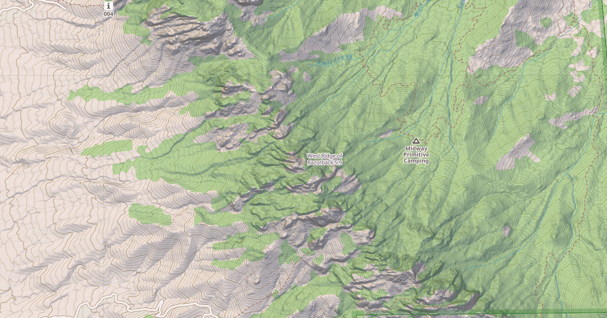 Map preview of West Ridge of Razorback