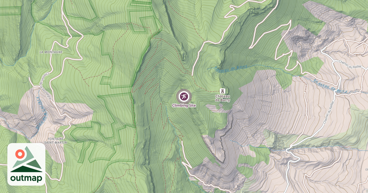 Map of Climbing Site