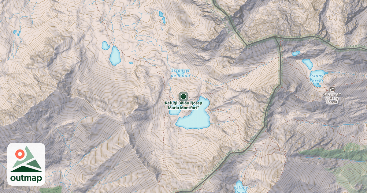Map of Refugi Baiau "Josep Maria Montfort"