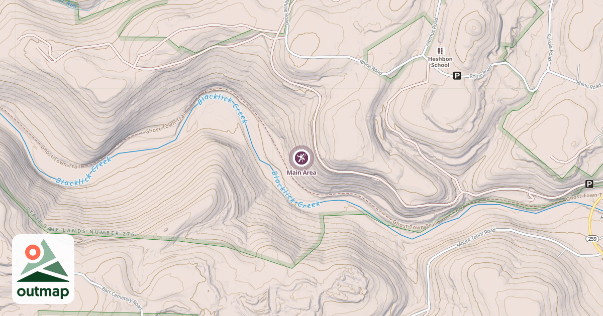 Map of Main Area