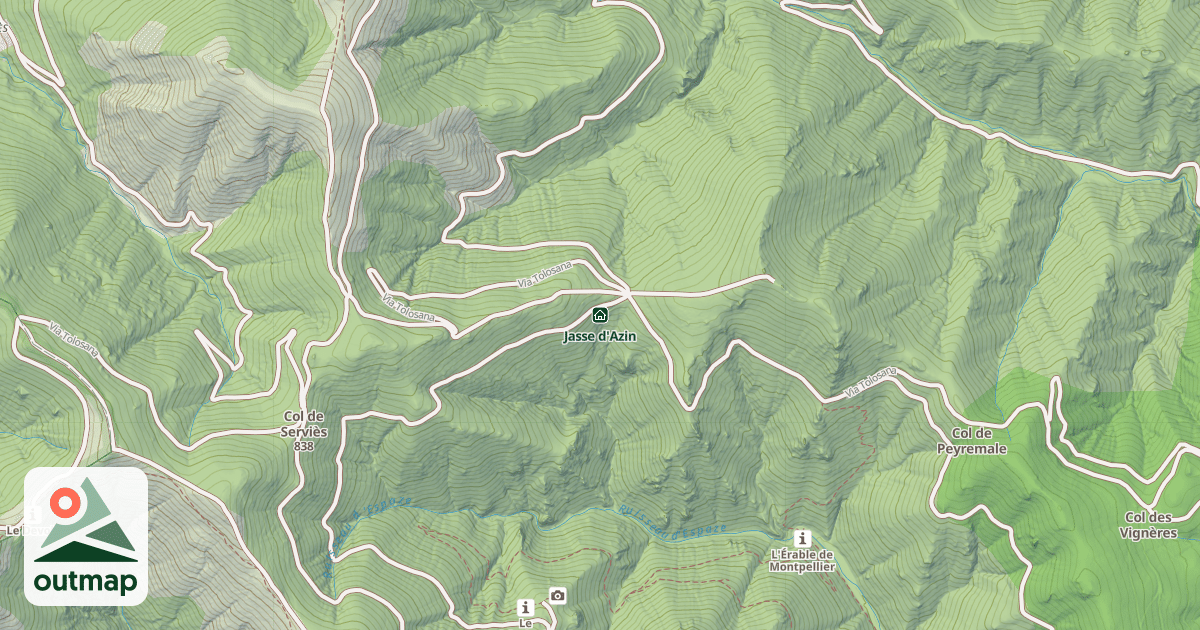 Map of Jasse d'Azin