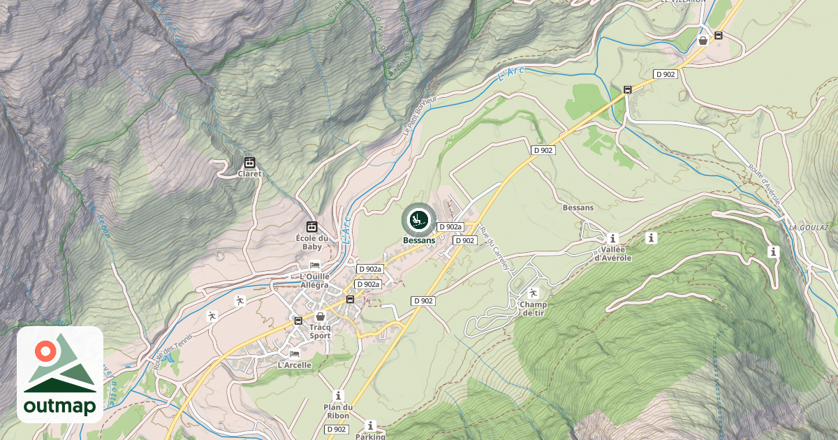 Map of Bessans