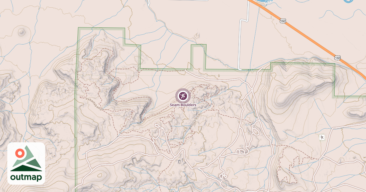 Map of Seam Boulders