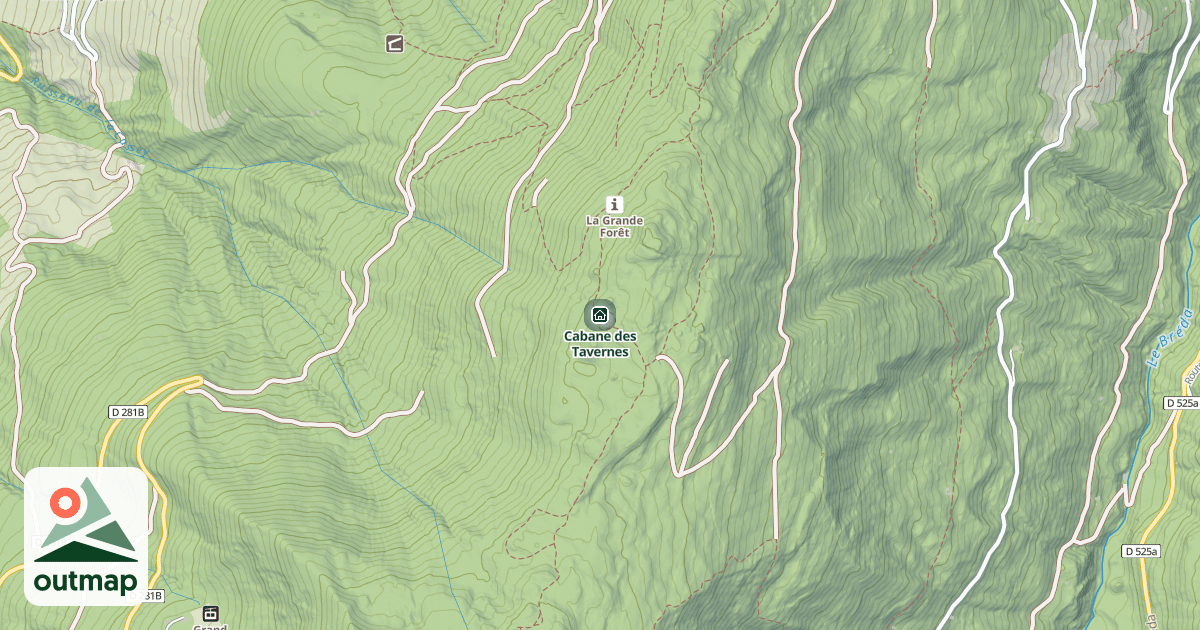 Map of Cabane des Tavernes