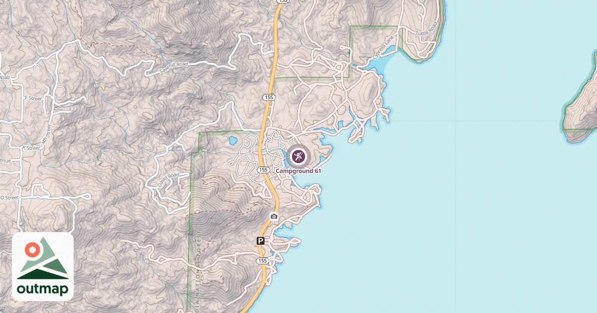 Map of Campground 61