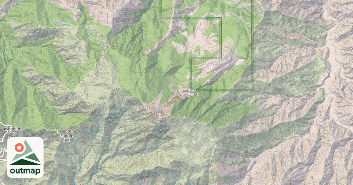 Map of "Godzilla's Revenge"