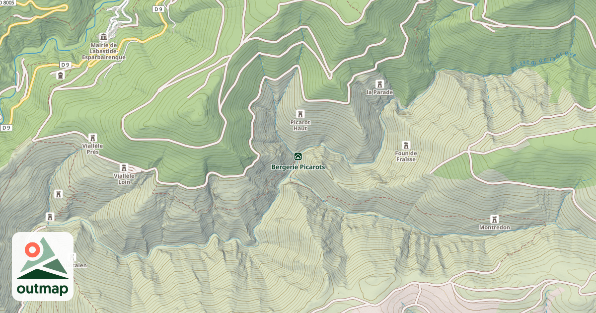 Map of Bergerie Picarots