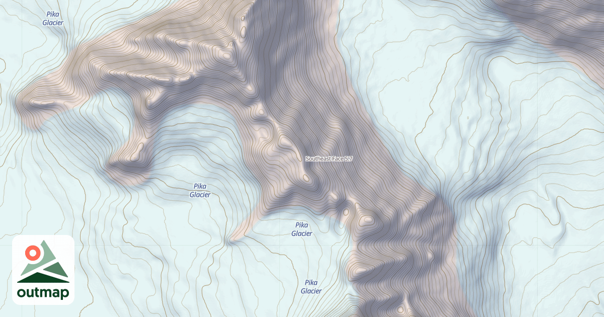 Map of Southeast Face