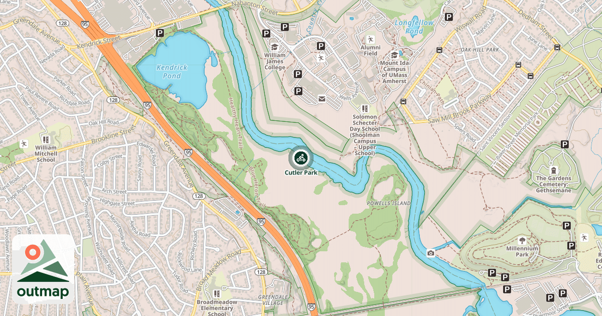 Map of Cutler Park