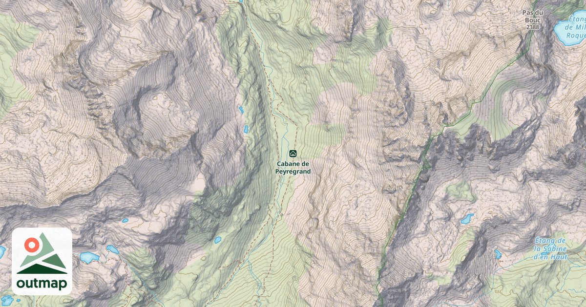 Map of Cabane de Peyregrand
