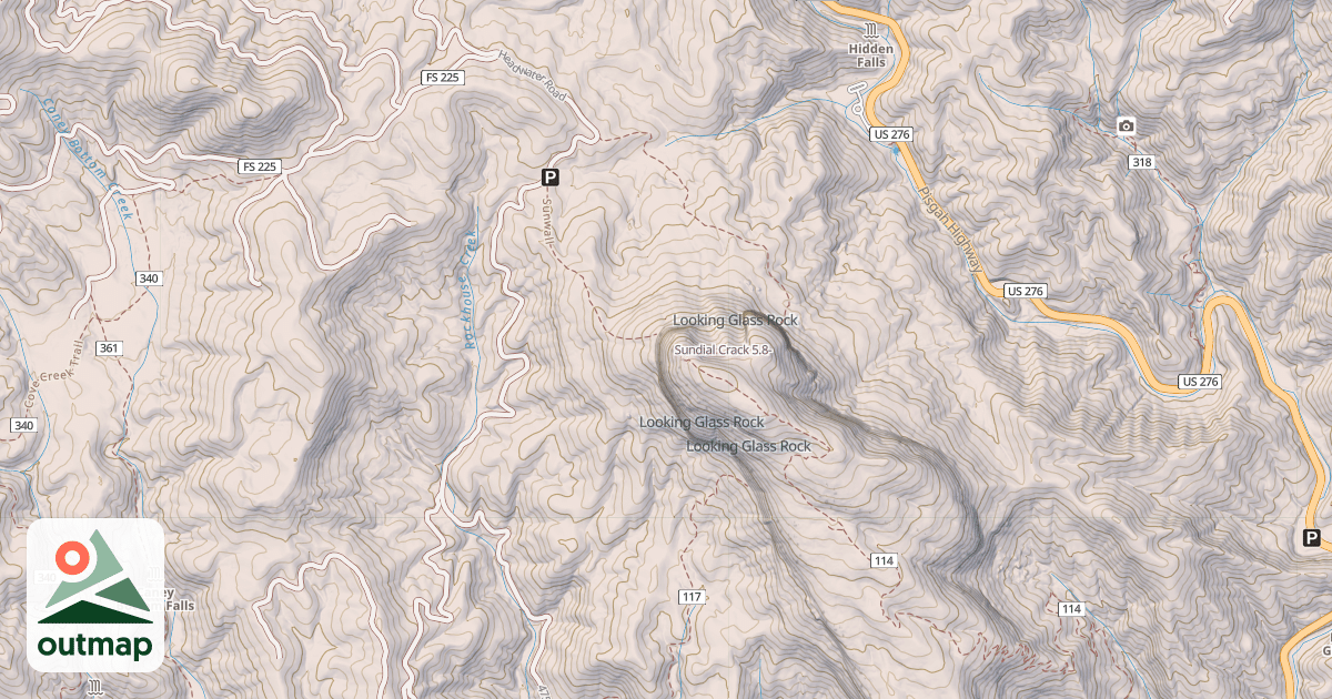 Map of Sundial Crack