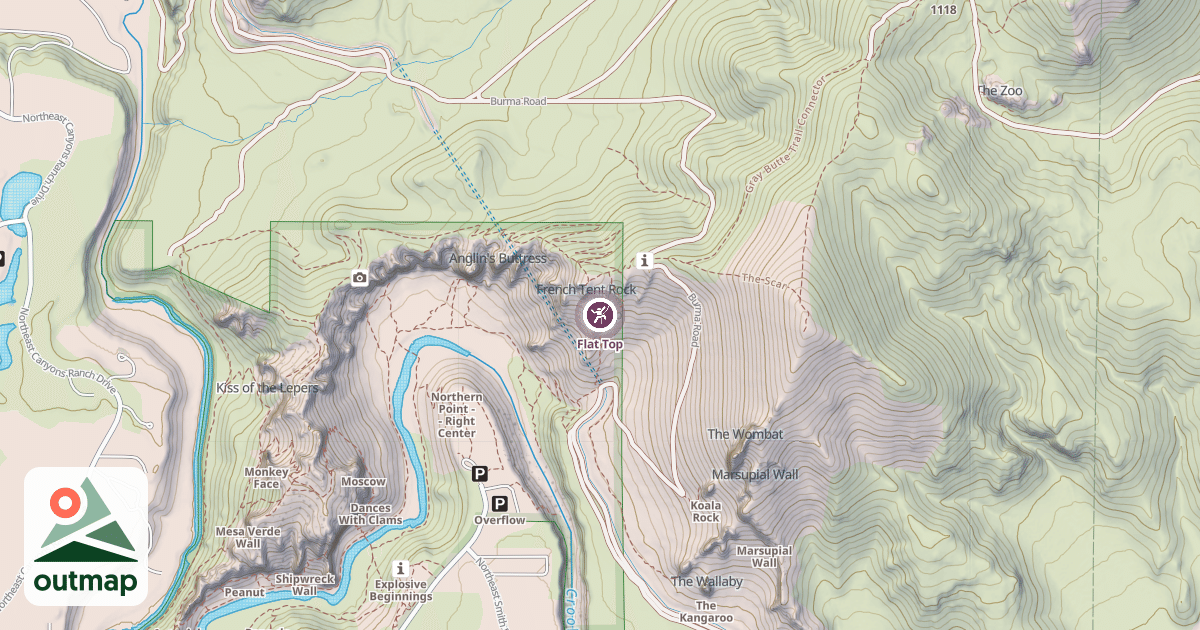 Map of Flat Top