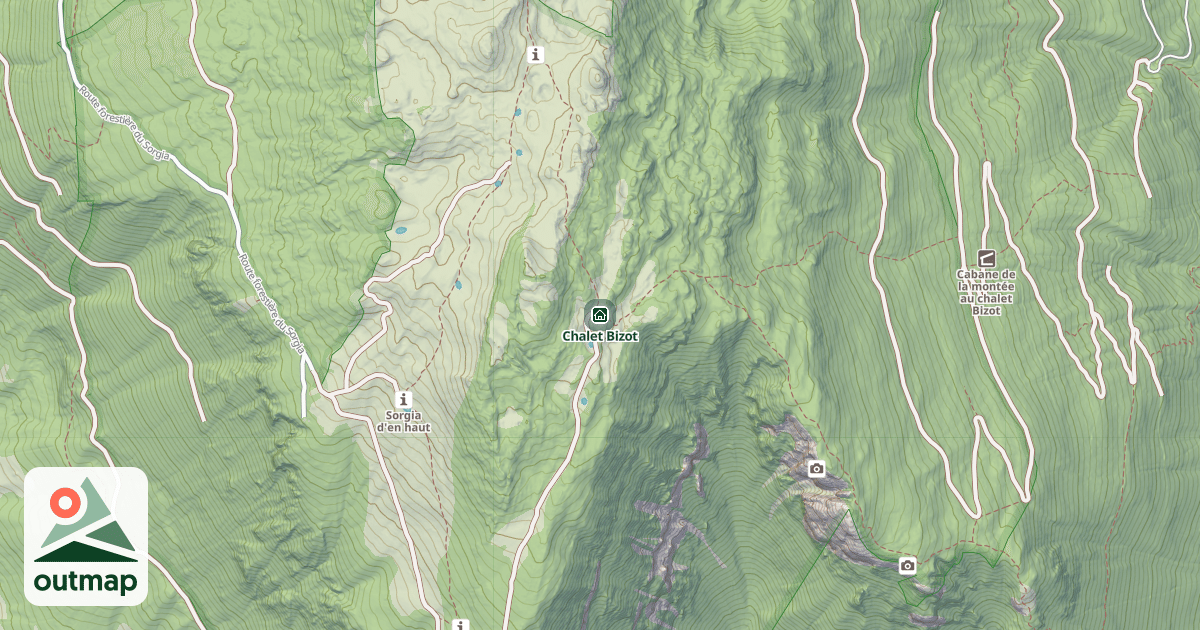 Map of Chalet Bizot