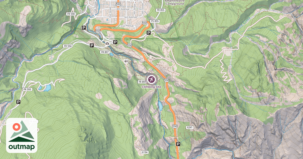 Map of Climbing Site