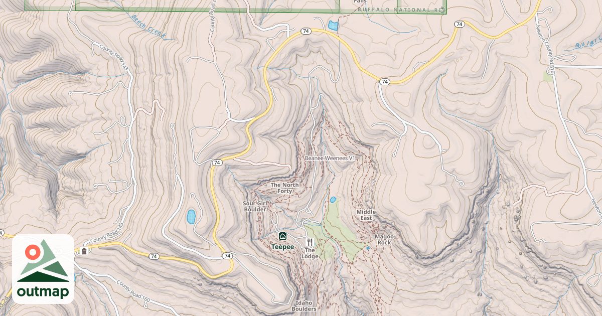 Map of Beanee Weenees