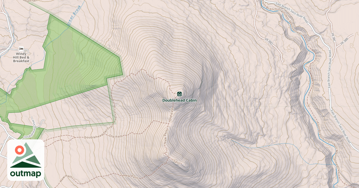 Map of Doublehead Cabin