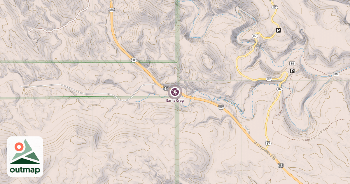 Map of Earl's Crag