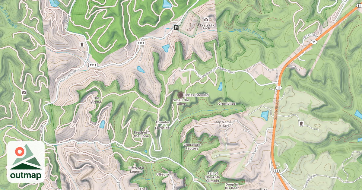 Map of Pinkies Extended