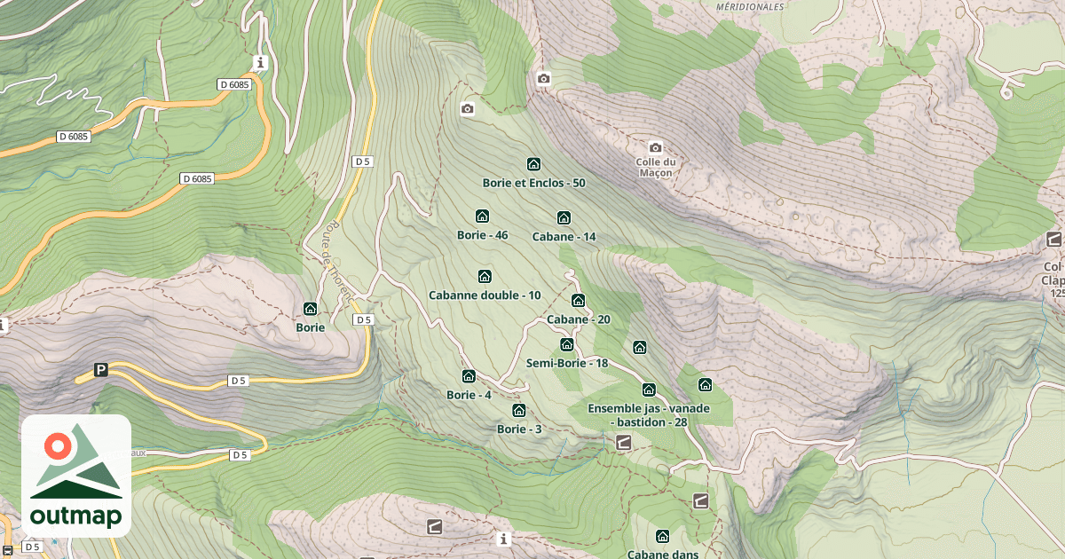 Map of Cabane Double - 12