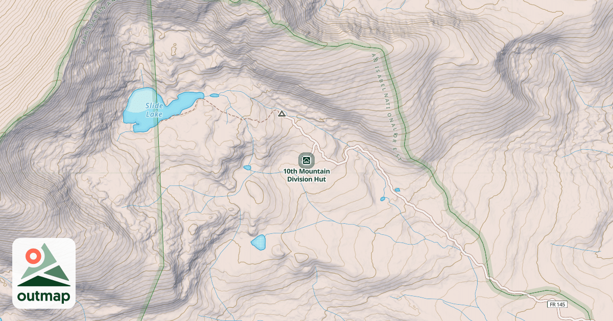 Map of 10th Mountain Division Hut