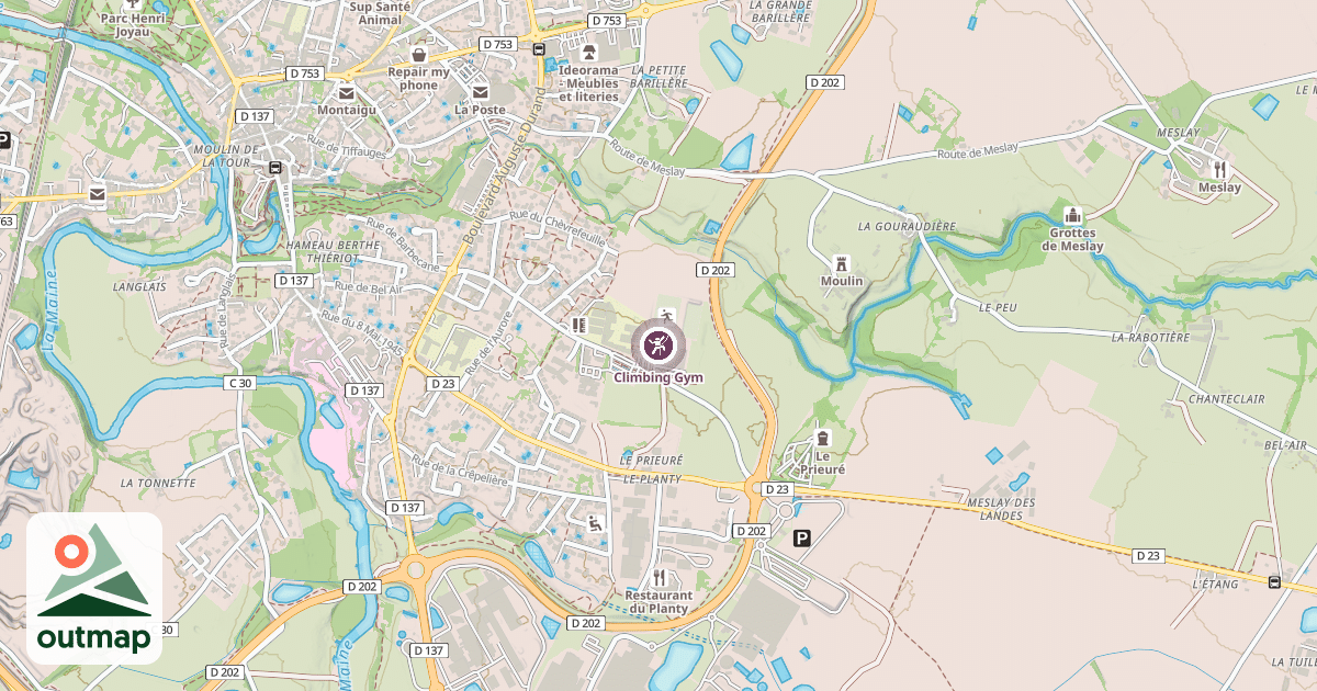 Map of Climbing Gym