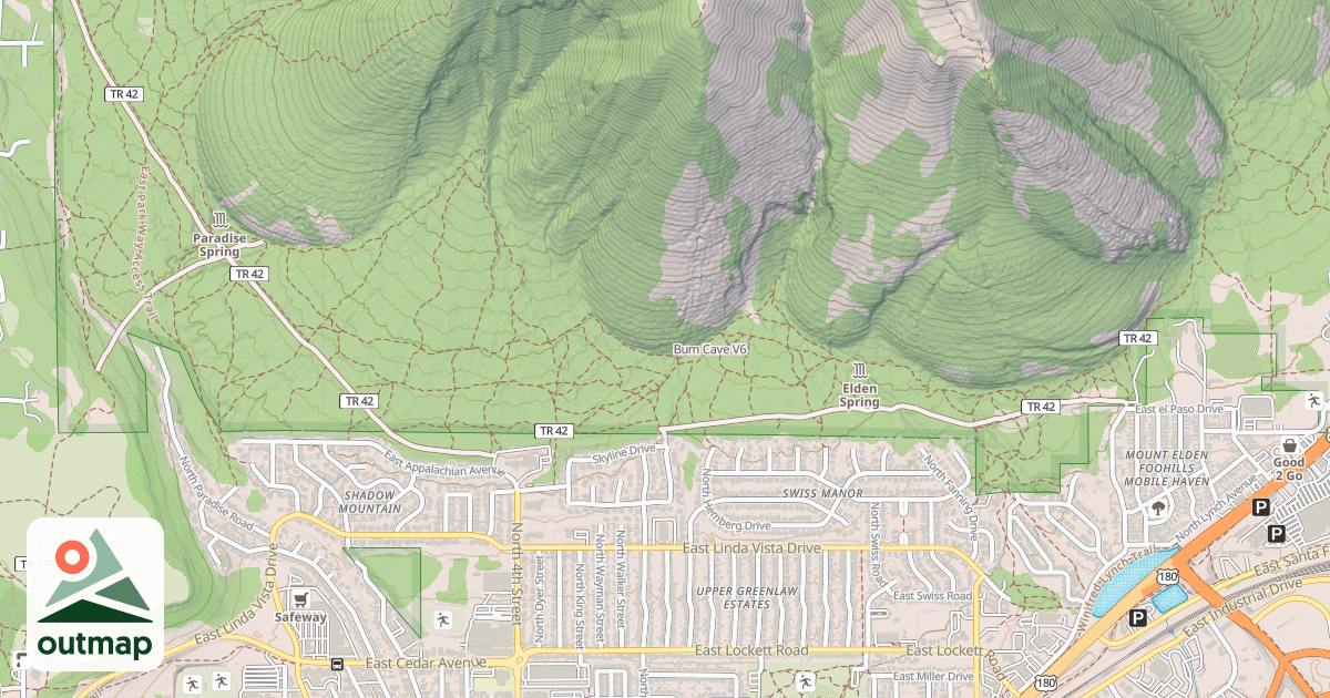 Map of Bum Cave