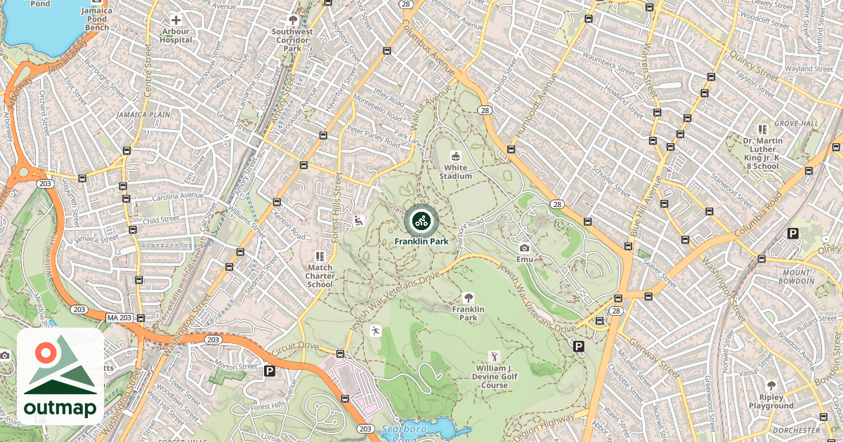 Map of Franklin Park