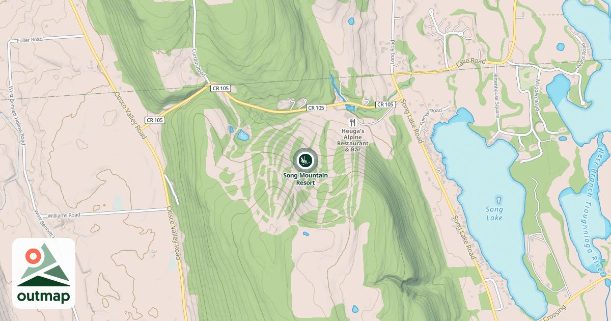 Map of Song Mountain Resort