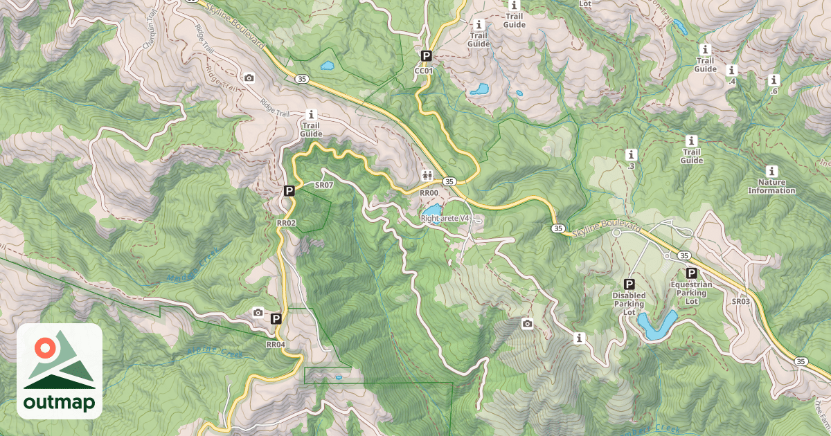Map of Right arete