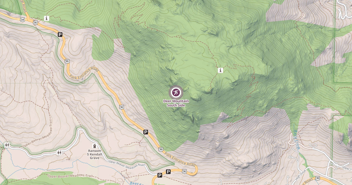 Map preview of Deer Mountain South Side