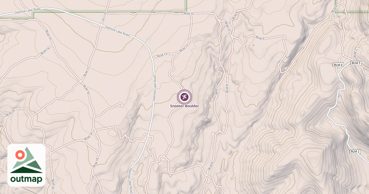 Map of Snooter Boulder