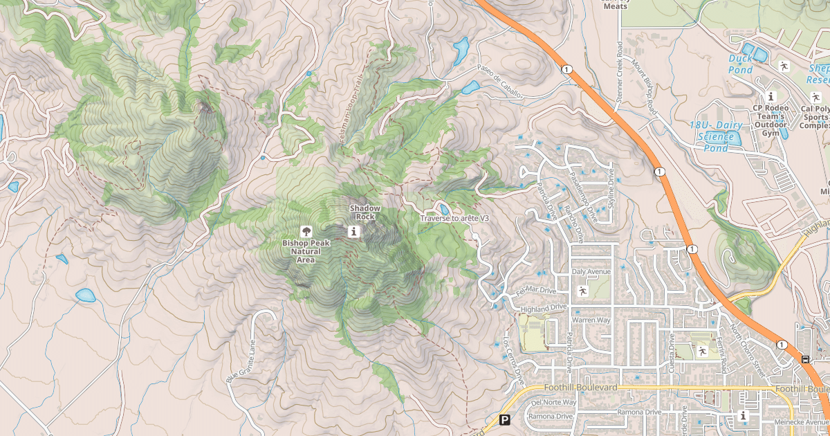 Map preview of Traverse to arête