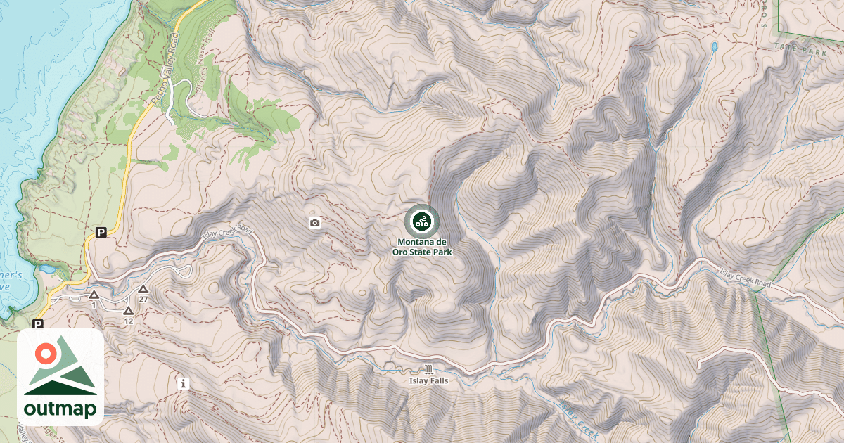 Map of Montana de Oro State Park
