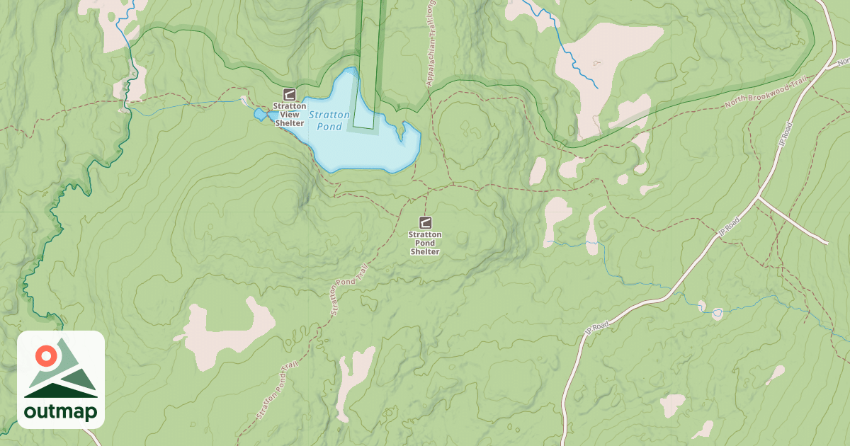 Map of Stratton Pond Shelter