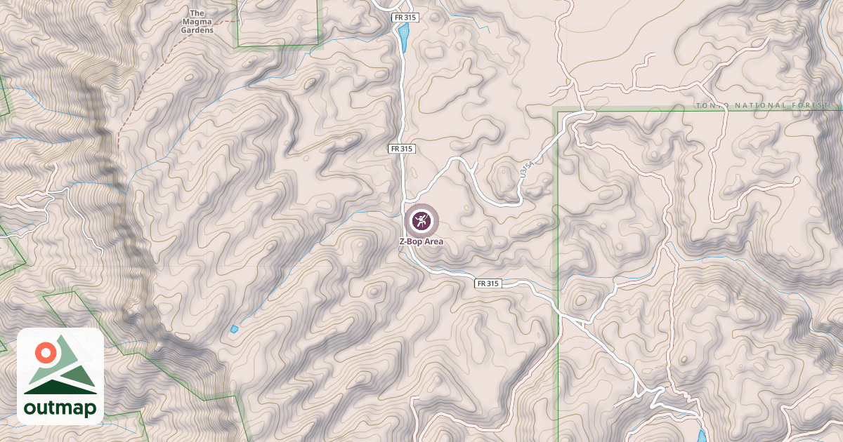 Map of Z-Bop Area