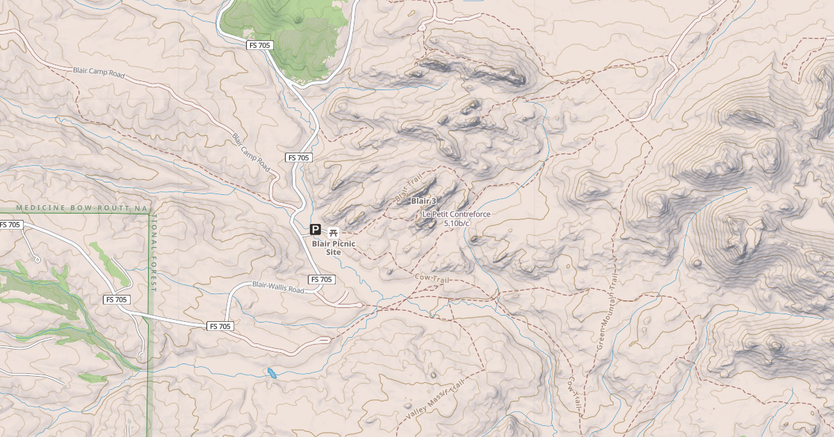 Map preview of Le Petit Contreforce